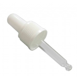 18/410 Plastic Dropper with Ribbed Collar