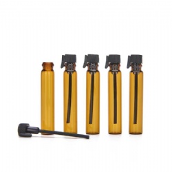 1ml 2ml 3ml Sample Amber Glass Vial with Plastic Dabber